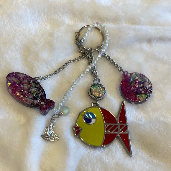 LUXURY Fish BAG Charm ACCESSORIE FOR COACH LV BIRKING GIFT - Picture 8 of 8